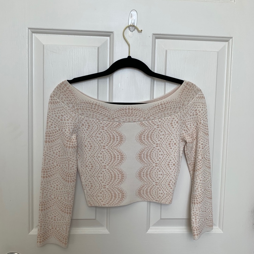 Off shoulder crop top